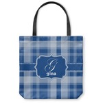 Plaid Canvas Tote Bag (Personalized)
