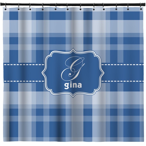 Custom Plaid Shower Curtain - 71" x 74" (Personalized)