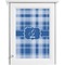 Plaid Single White Cabinet Decal