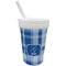 Plaid Sippy Cup with Straw (Personalized)
