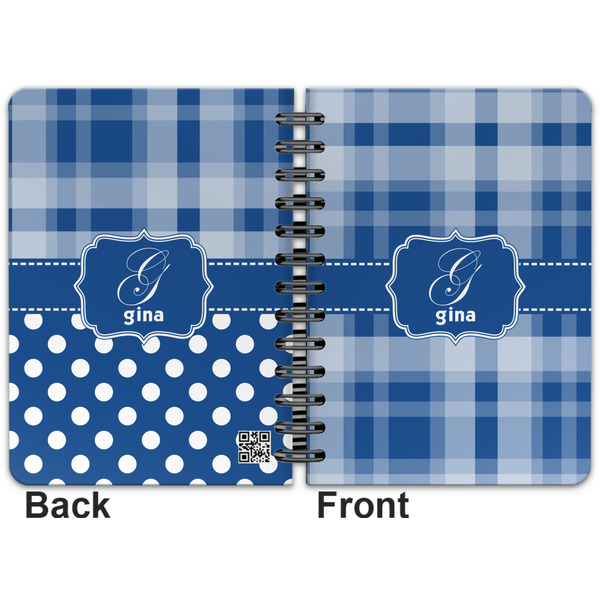 Plaid Spiral Journal 5 x 7 - Apvl