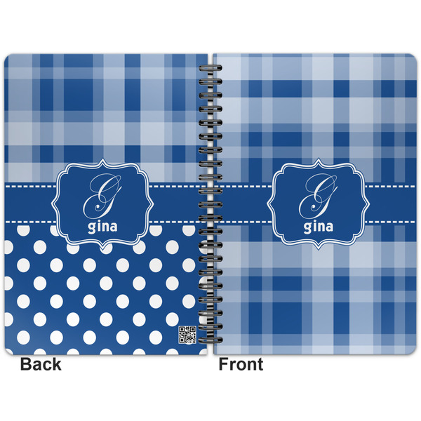 Plaid Spiral Journal 7 x 10 - Apvl