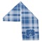 Plaid Sports Towel Folded - Both Sides Showing