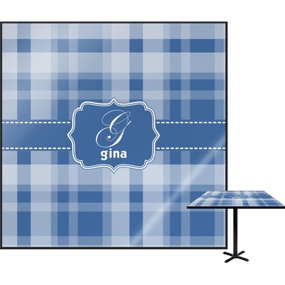 Plaid Square Table Top (Personalized)