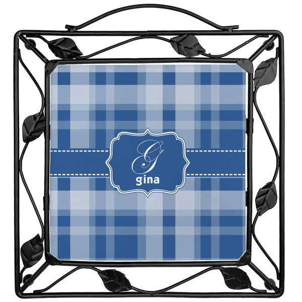 Custom Plaid Square Trivet (Personalized)