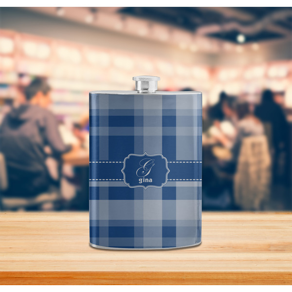 Plaid Stainless Steel Flask - LIFESTYLE 2