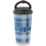 Plaid Stainless Steel Coffee Tumbler (Personalized)