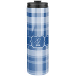 Plaid Stainless Steel Skinny Tumbler - 20 oz (Personalized)