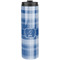 Plaid Stainless Steel Tumbler 20 Oz - Front