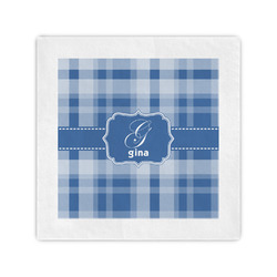 Plaid Cocktail Napkins (Personalized)