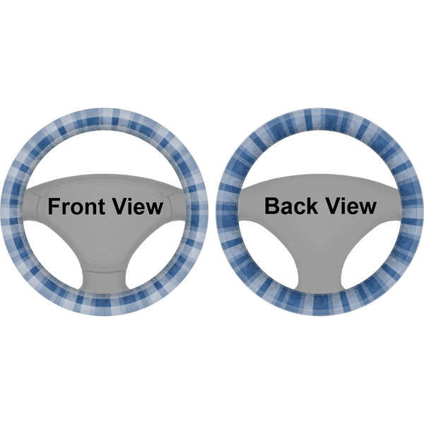 Plaid Steering Wheel Cover- Front and Back