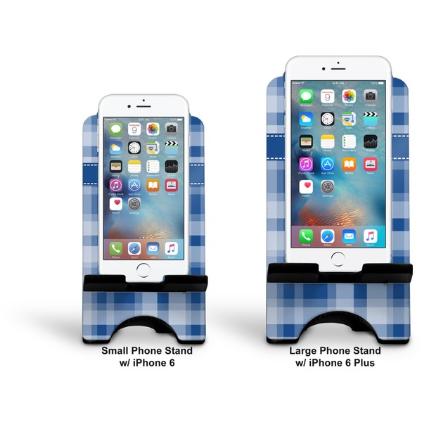 Plaid Stylized Phone Stand - Comparison