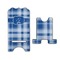 Plaid Stylized Phone Stand - Front & Back - Large