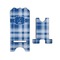 Plaid Stylized Phone Stand - Front & Back - Small