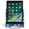 Plaid Stylized Tablet Stand - Front with ipad