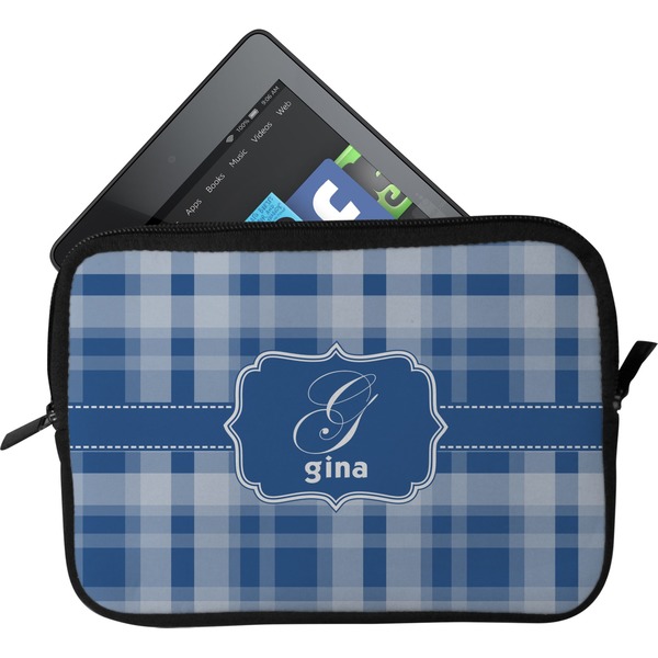 Custom Plaid Tablet Case / Sleeve - Small (Personalized)