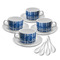 Plaid Tea Cup - Set of 4