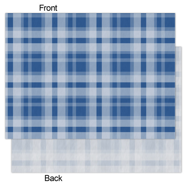 Plaid Tissue Paper - Lightweight - Large - Front & Back