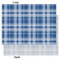 Plaid Tissue Paper - Lightweight - Large - Front & Back