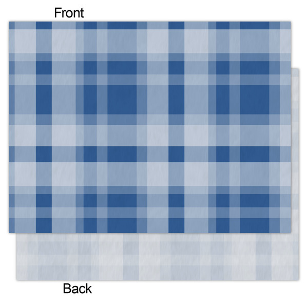 Plaid Tissue Paper - Lightweight - Medium - Front & Back