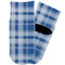 Plaid Toddler Ankle Socks - Single Pair - Front and Back
