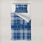Plaid Toddler Bedding w/ Name and Initial