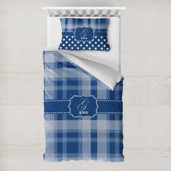 Plaid Toddler Bedding Set - With Pillowcase (Personalized)