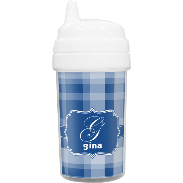 Custom Plaid Toddler Sippy Cup (Personalized)