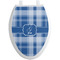 Plaid Toilet Seat Decal (Personalized)
