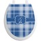 Plaid Toilet Seat Decal (Personalized)