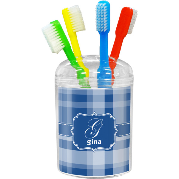 Custom Plaid Toothbrush Holder (Personalized)