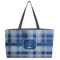 Plaid Beach Totes Bag - w/ Black Handles (Personalized)