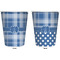 Plaid Trash Can White - Front and Back - Apvl