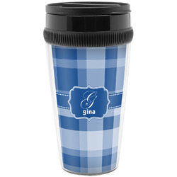 Plaid Acrylic Travel Mug without Handle (Personalized)