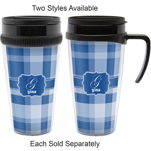 Plaid Travel Mugs - with & without Handle