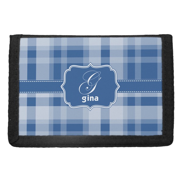 Custom Plaid Trifold Wallet (Personalized)