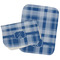 Plaid Two Rectangle Burp Cloths - Open & Folded
