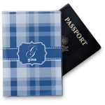 Plaid Vinyl Passport Holder (Personalized)