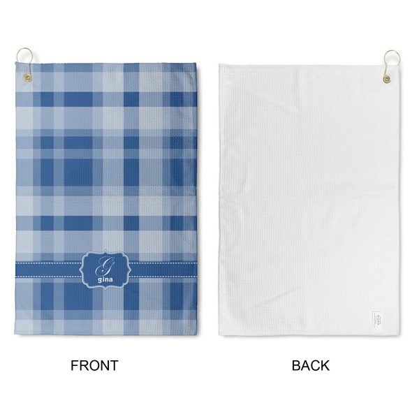 Plaid Waffle Weave Golf Towel - Approval