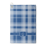 Plaid Waffle Weave Golf Towel (Personalized)