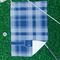 Plaid Waffle Weave Golf Towel - In Context