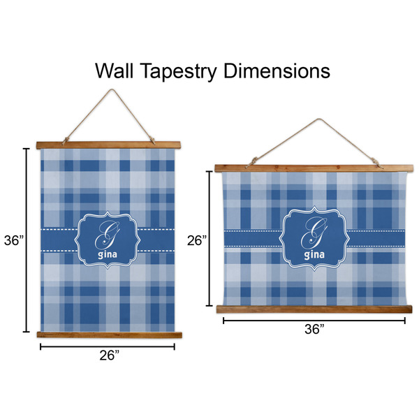 Plaid Wall Hanging Tapestries - Parent/Sizing