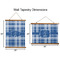 Plaid Wall Hanging Tapestries - Parent/Sizing