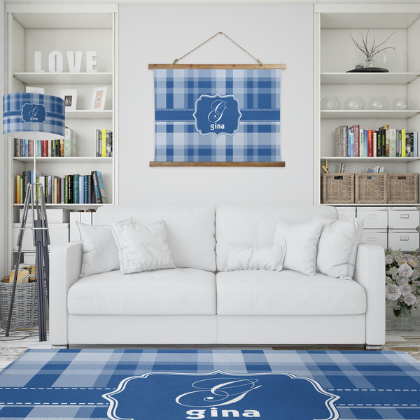 Plaid Wall Hanging Tapestry - IN CONTEXT