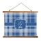 Plaid Wall Hanging Tapestry - Wide (Personalized)