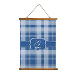 Plaid Wall Hanging Tapestry - Tall (Personalized)