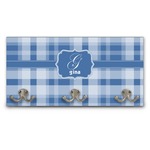 Plaid Wall Mounted Coat Rack (Personalized)