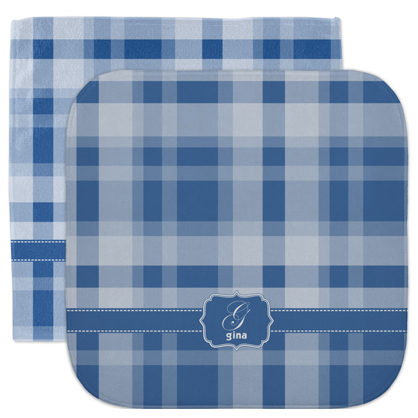 Custom Plaid Facecloth / Wash Cloth (Personalized)