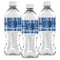 Plaid Water Bottle Labels - Front View