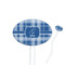 Plaid Oval Plastic Stir Sticks (Personalized)